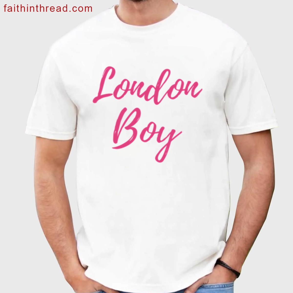 London Boy Pink Tee Album Lyrics Shirt