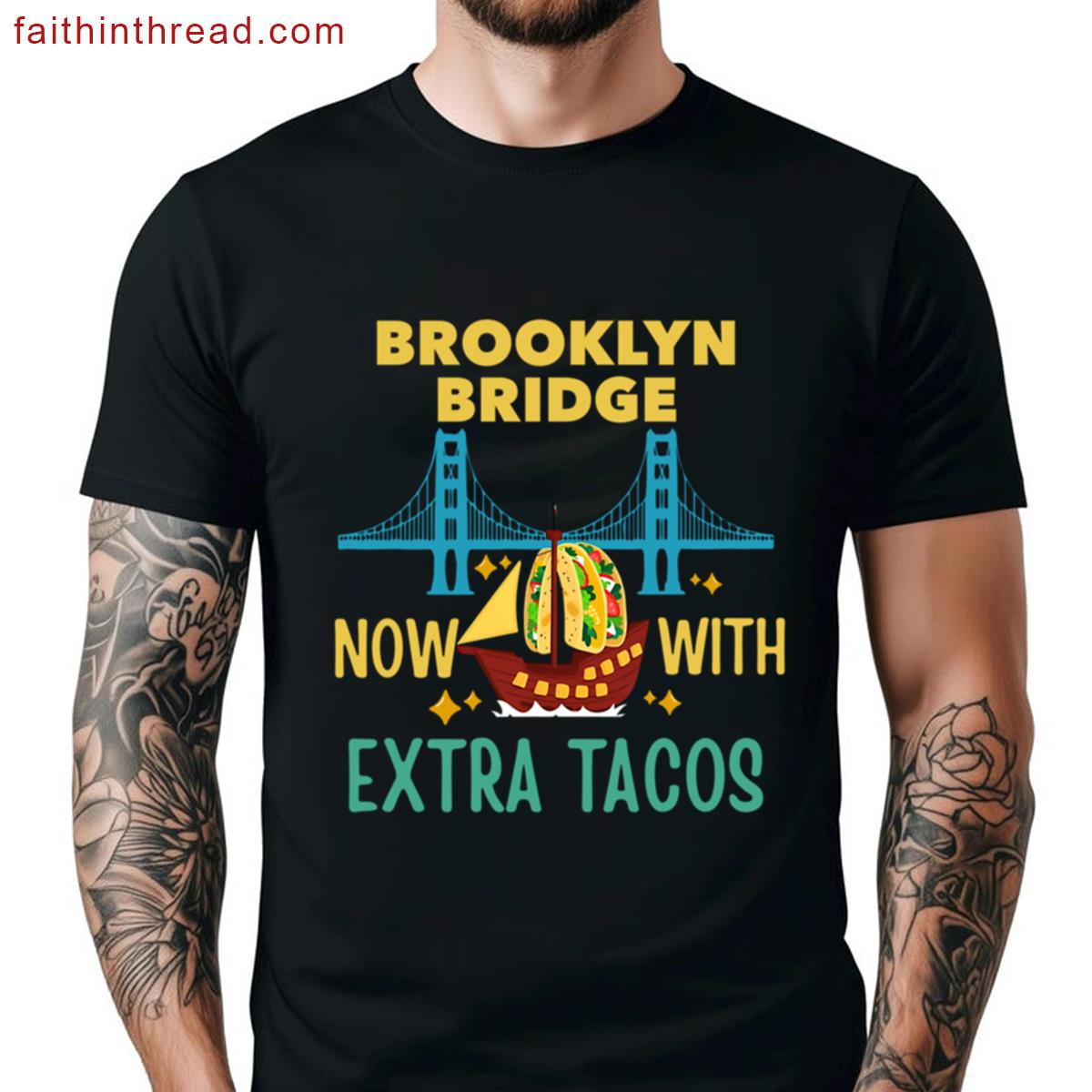Navy Ship With Tacos Shirt
