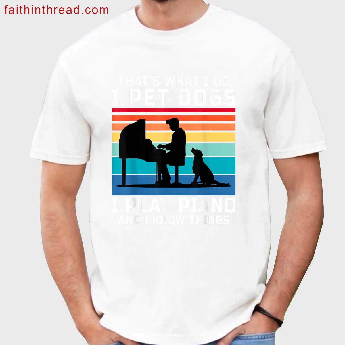 Pet Dogs And Piano Tee Shirt