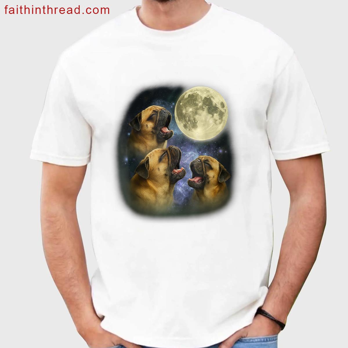 Pugs Howling Magical Tee Design Shirt