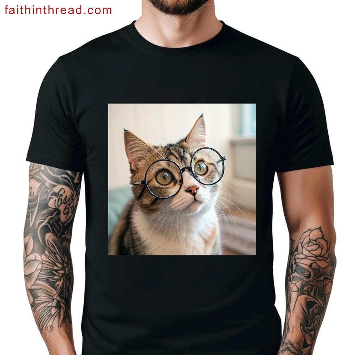 Purrfessor Whiskers Cat Tee Shirt