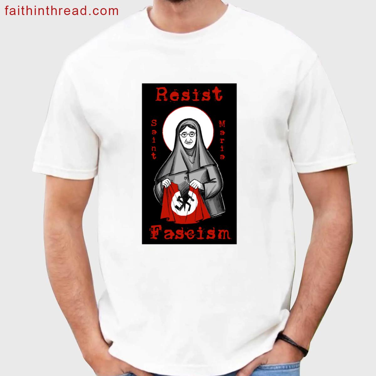 Resist Fascism Statement Tee Shirt