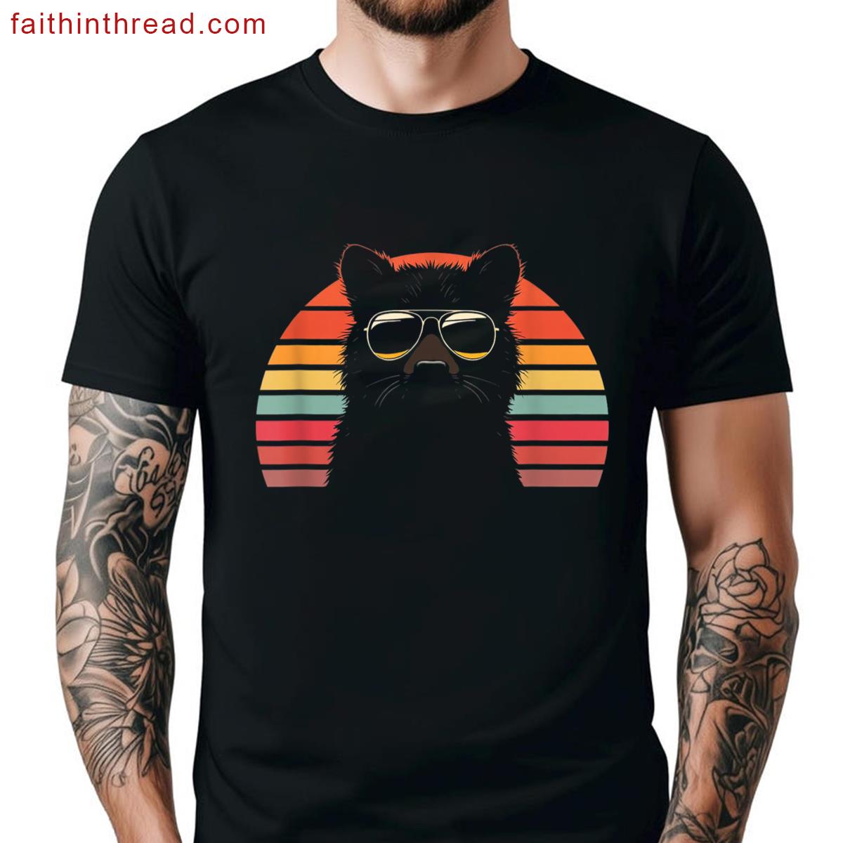 Retro Inspired Cat Shirt