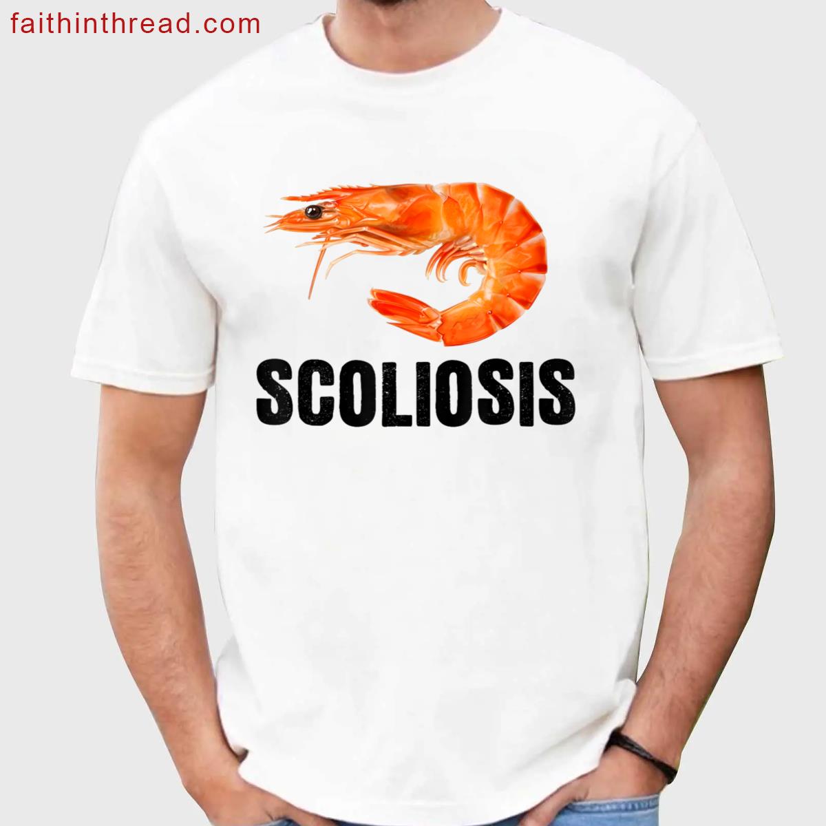Scoliosis Shrimp Design Shirt