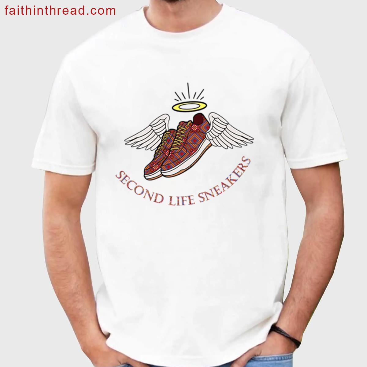 Second Life Sneakers Graphic Tee Shirt