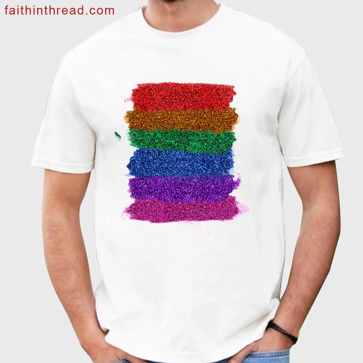 Sparkly Rainbow Celebration Tee Shirt