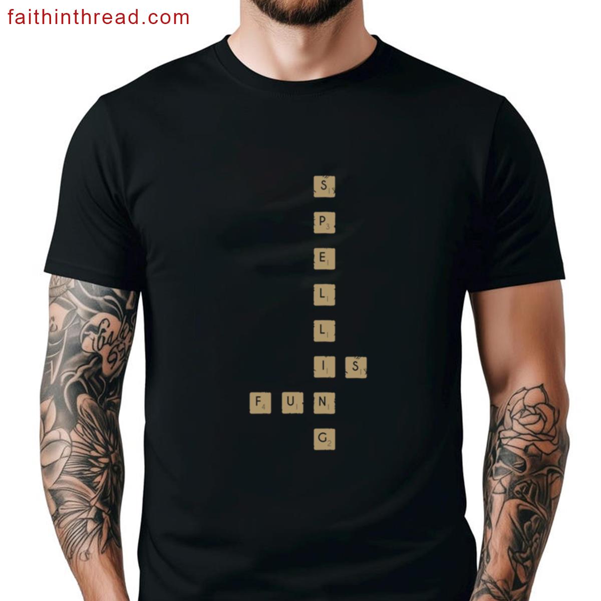 Spelling Is Fun Graphic Tee Shirt