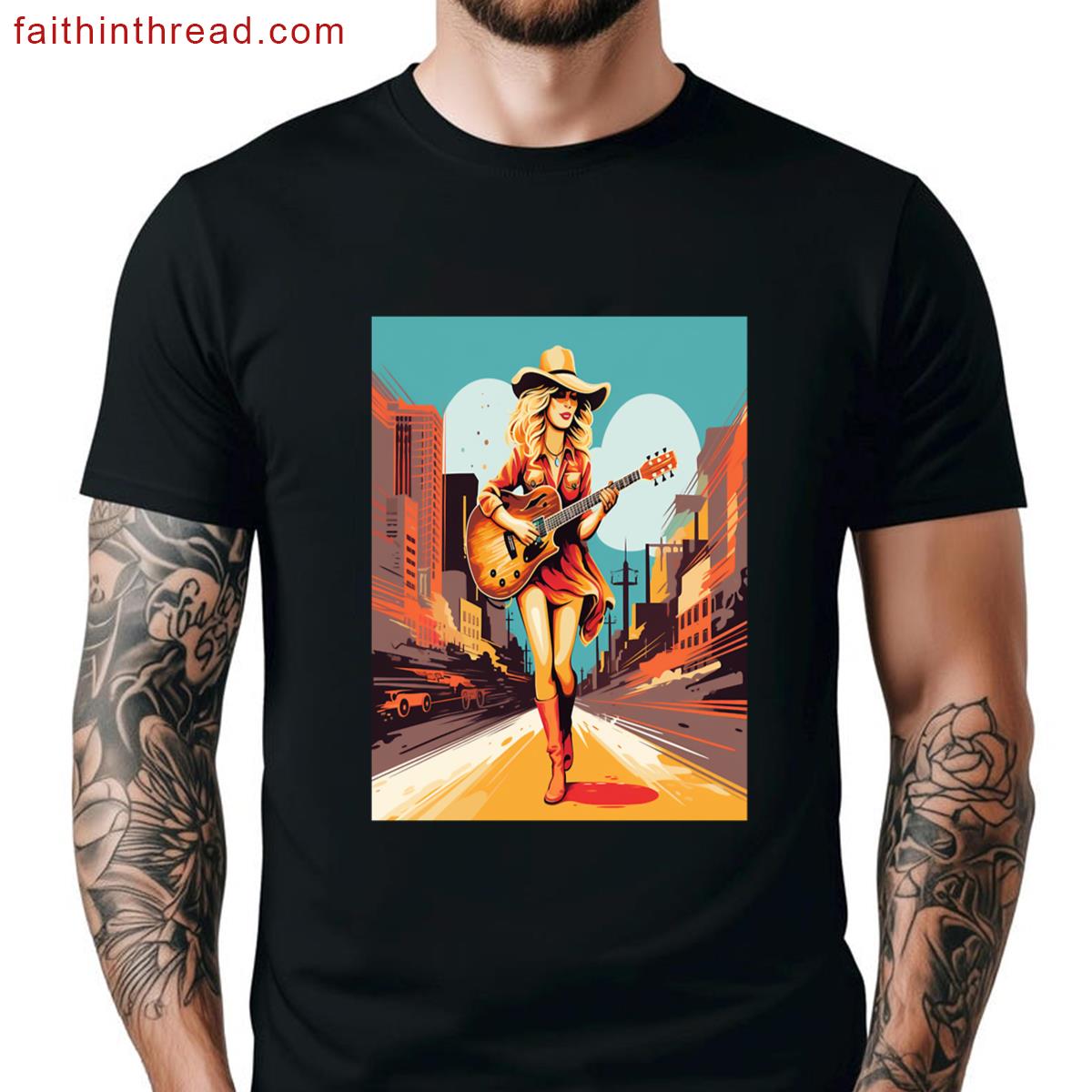 Strumming Taylor Swift Nashville Tee Shirt