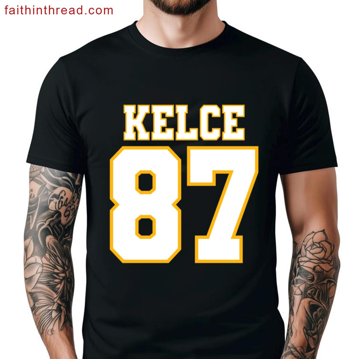 Swift Kelce 87 Red Graphic Shirt