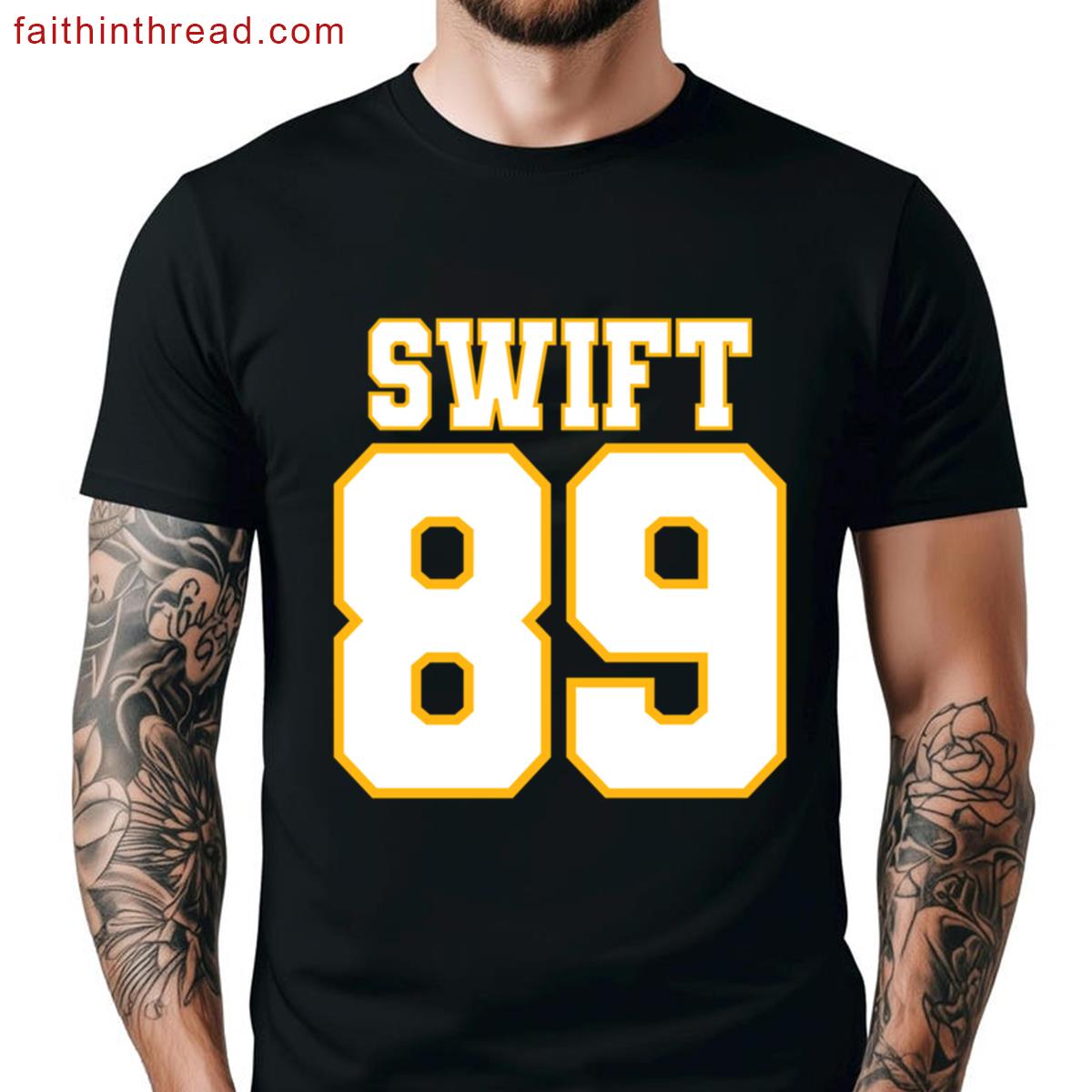 Swift Kelce 89 Red Oversized Fashion Shirt