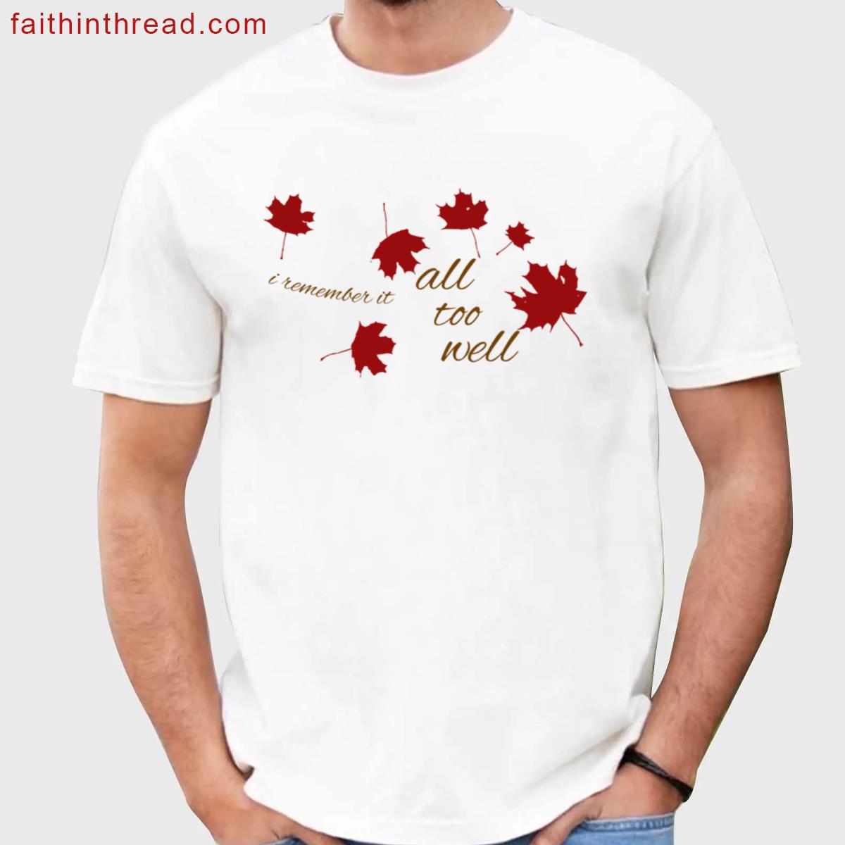 Taylor Swift Maroon Song Tee Shirt