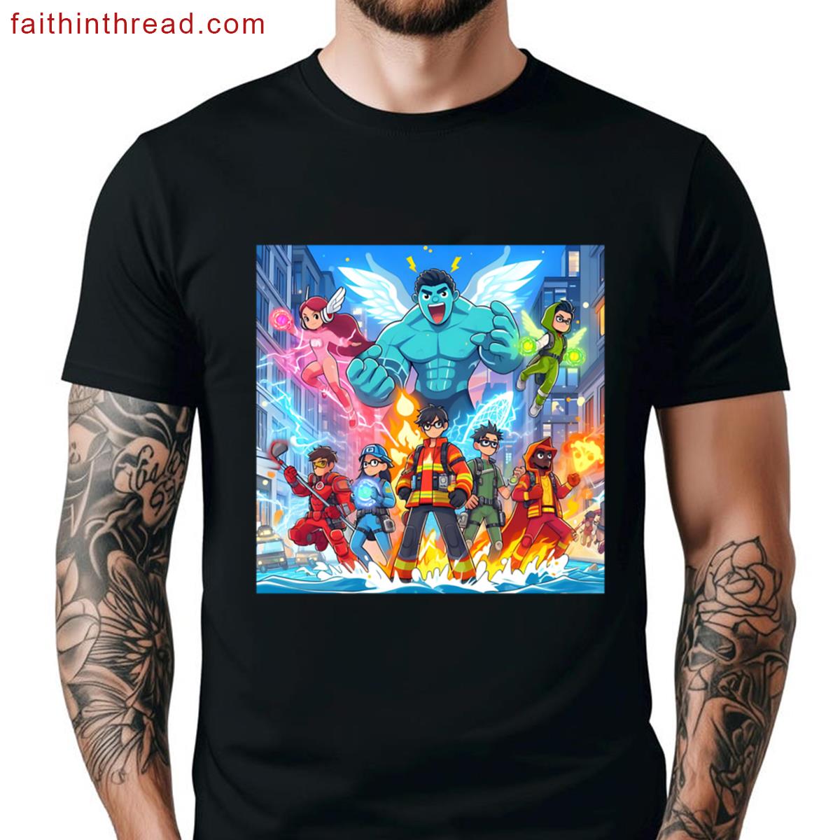 Thunderbolts Anime Character Shirt