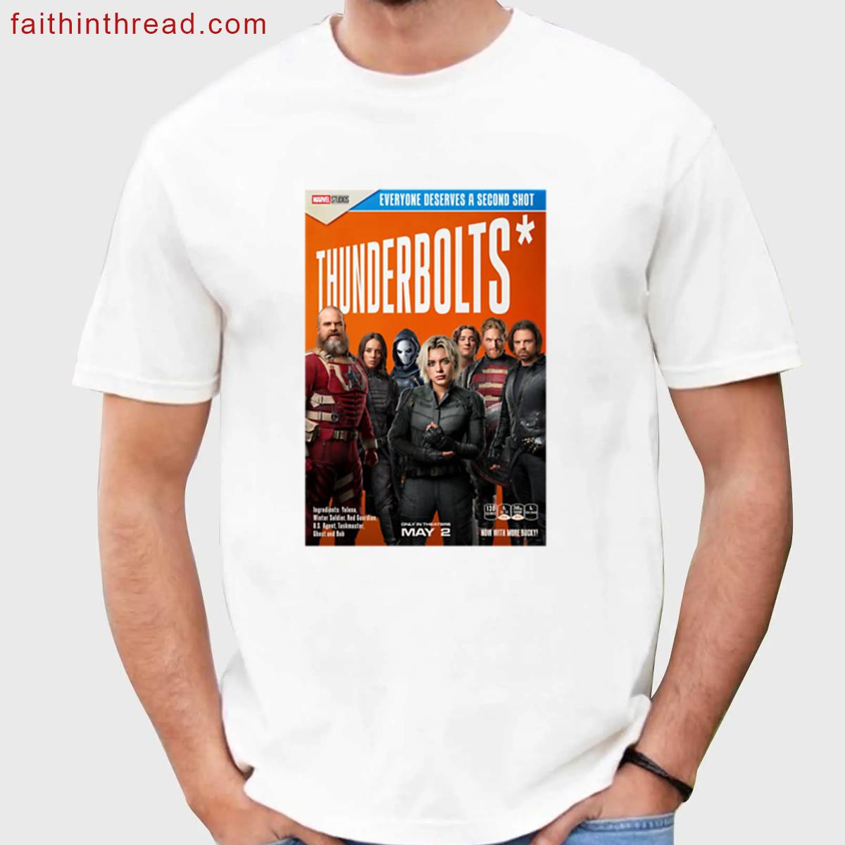 Thunderbolts Cereal Box Tee Shirt