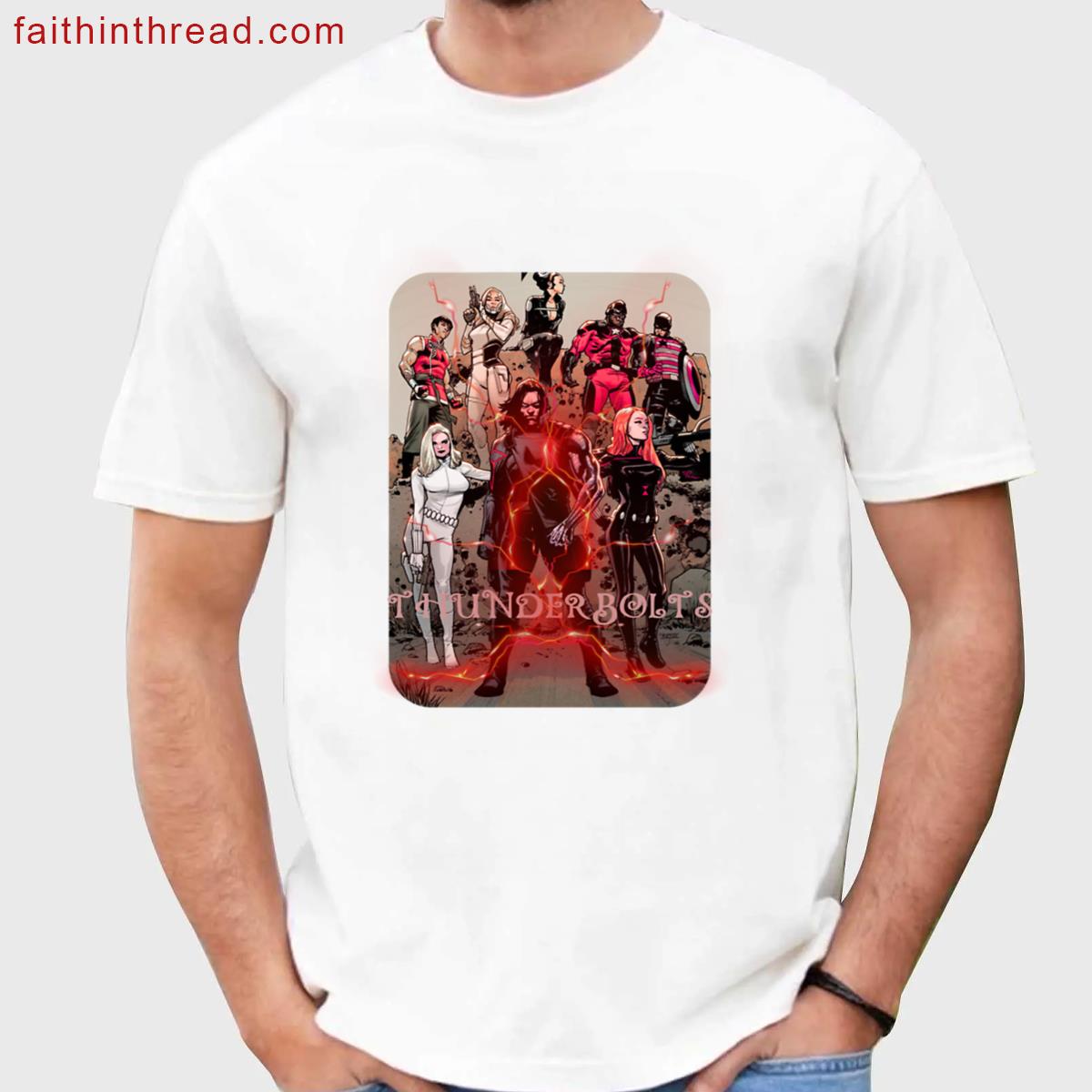 Thunderbolts Superheros Large Shirt