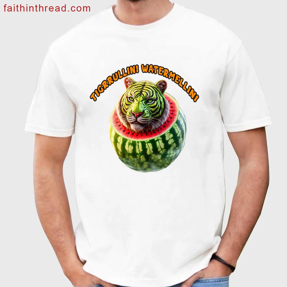 Tigrrullini Watermellini Graphic Tee Shirt