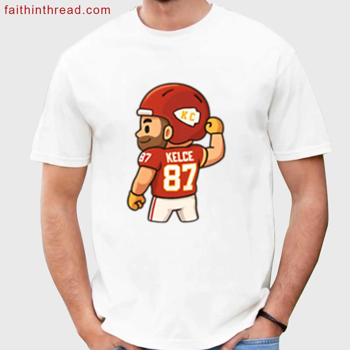 Travis Kelce Chibi Sticker Shirt