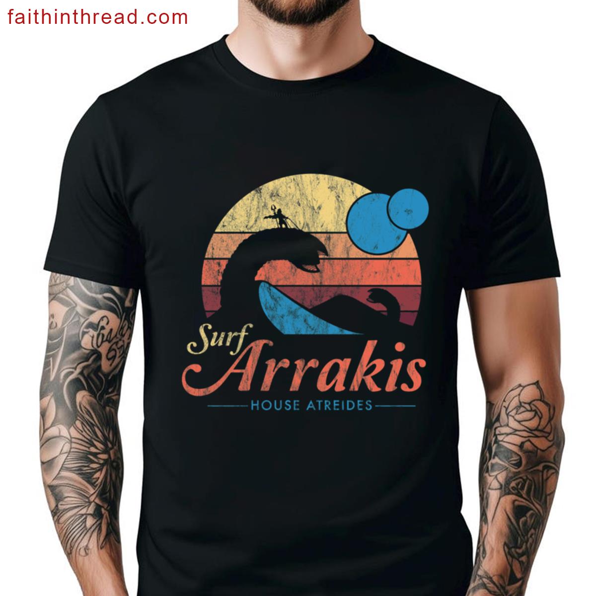 Vintage Arrakis Distressed Surf Tee Shirt