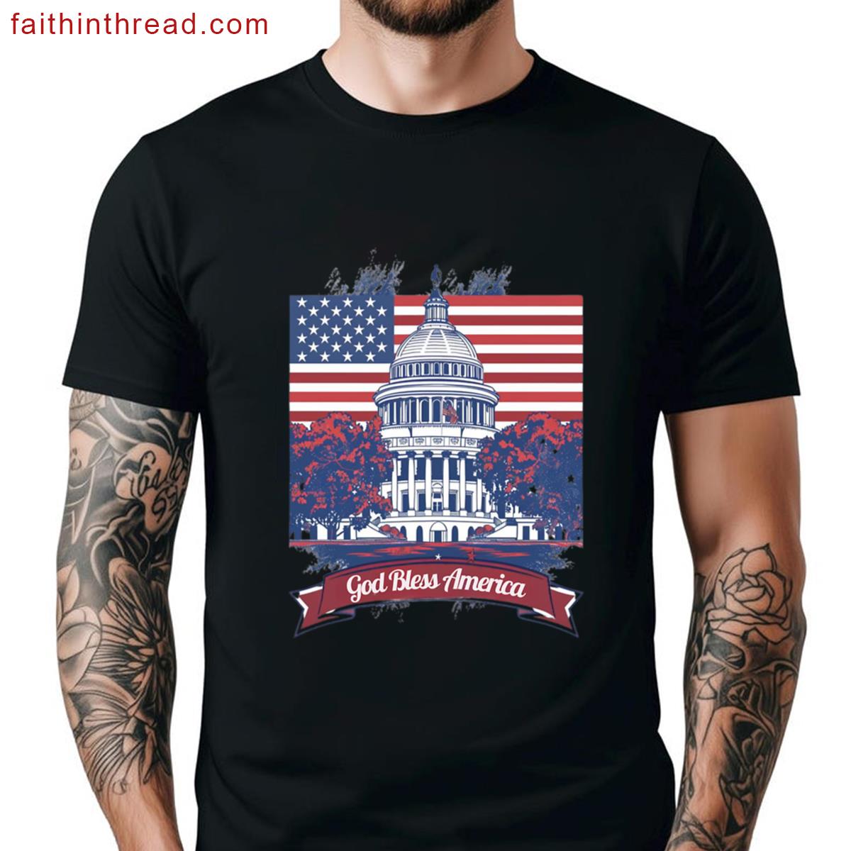 Americana Reimagined Vintage Art Stirs Patriotic Soul Shirt