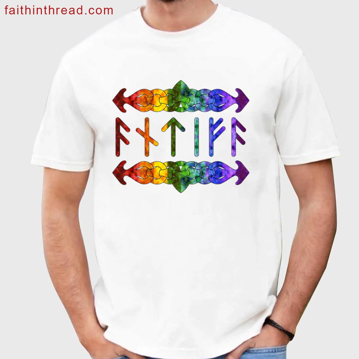 Antifa Runes – Rainbow Shirt