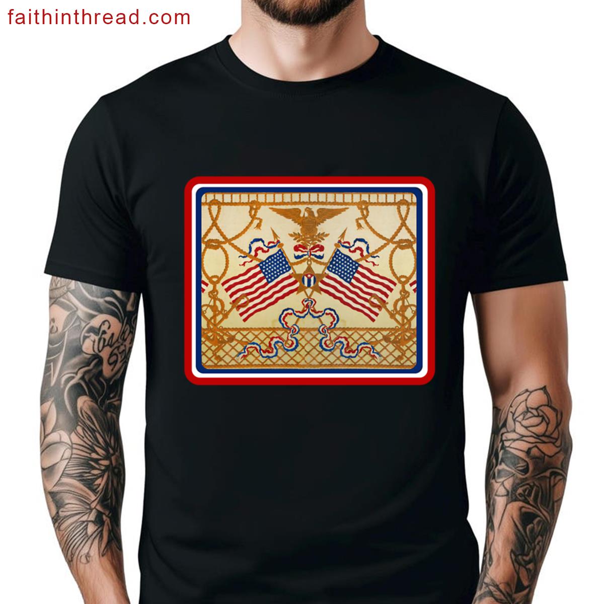 Antique Patriotic Illustration Shirt