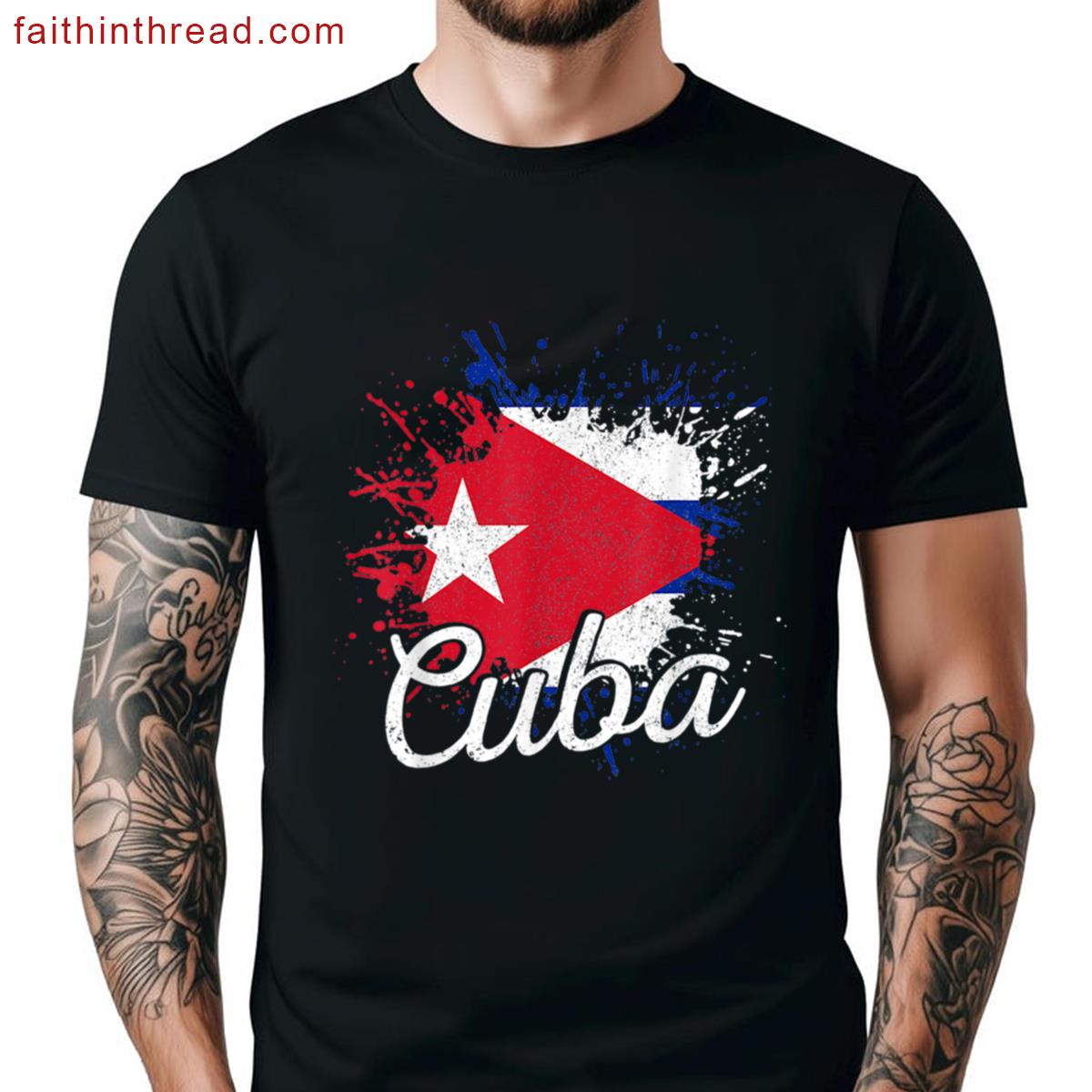 Cuba Patriotic Cuban Pride Flag Patriotic Cuba Shirt