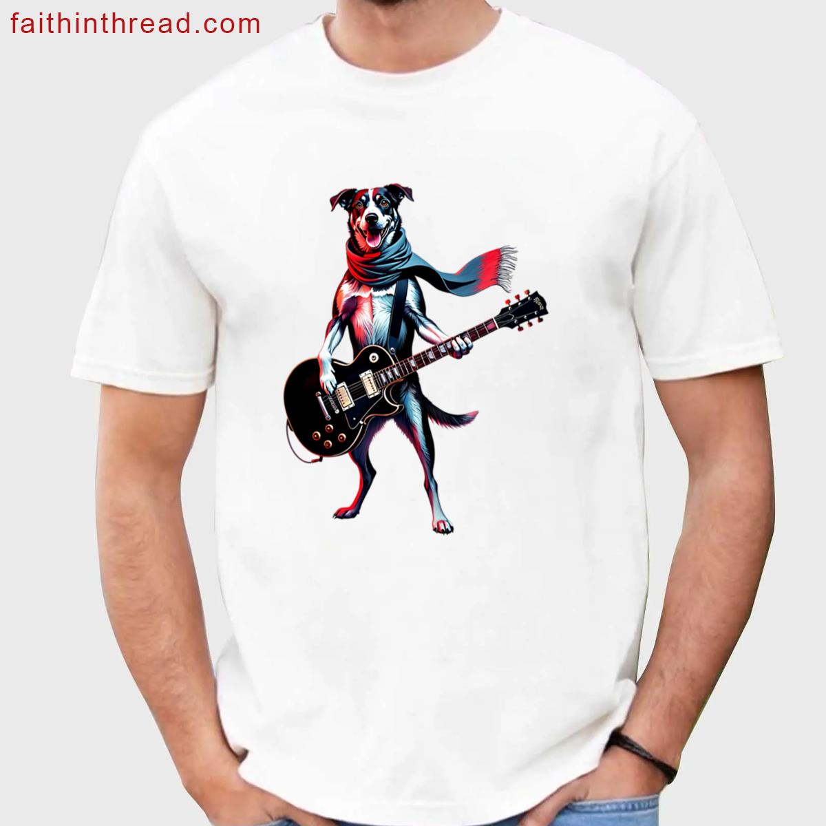 Dog On Guitar Shirt