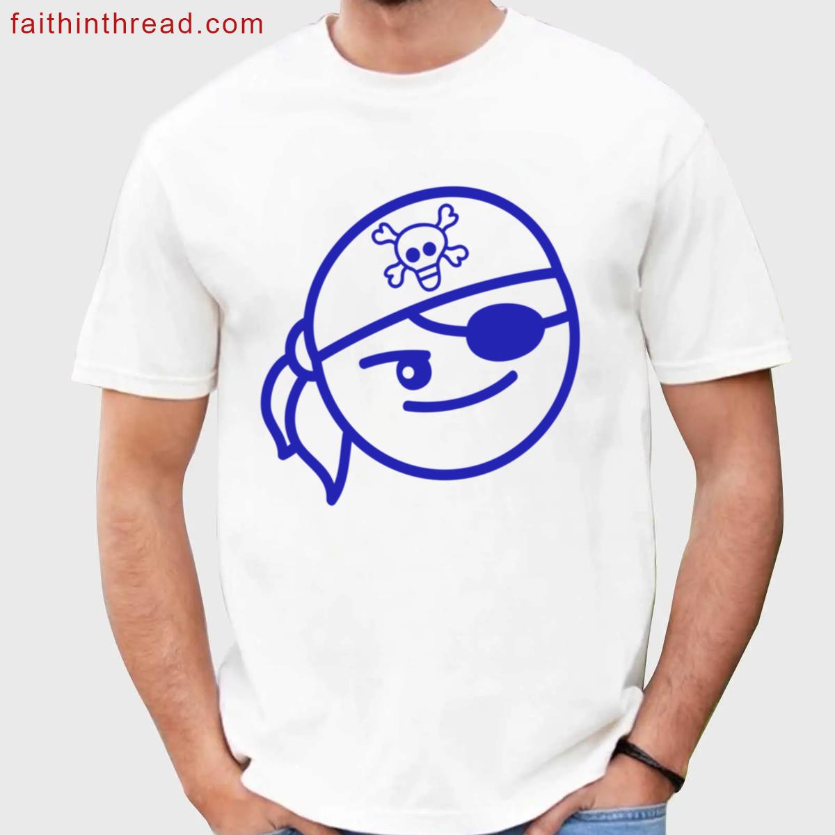 Funny Pirate Face Head Cute Headscarf Cap Costume Shirt
