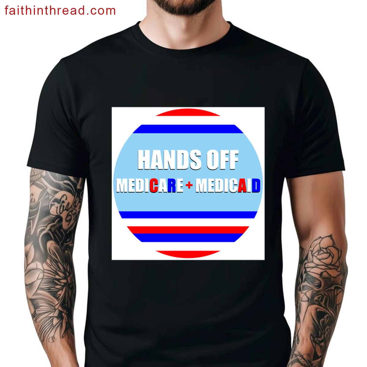 Hands Off Medicare Medicaid Oversized Shirt