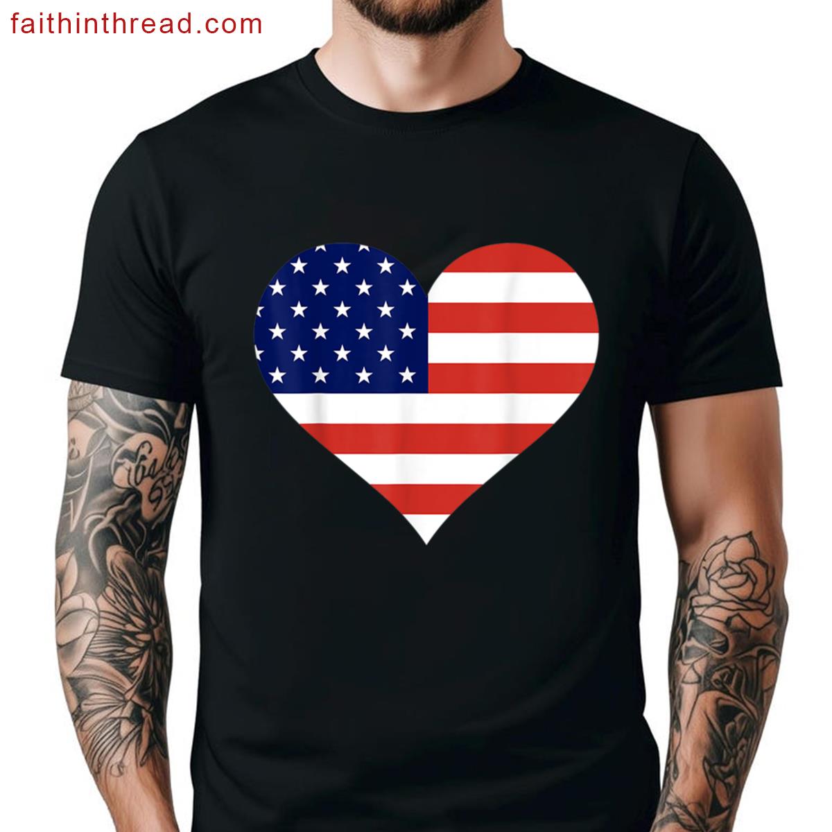 I Heart Usa Patriotic Presidents Day Celebration Shirt
