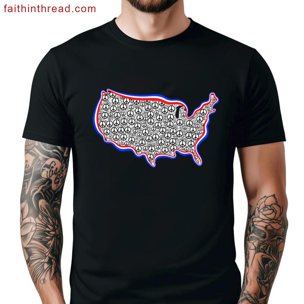 Peace And Love Usa Shirt