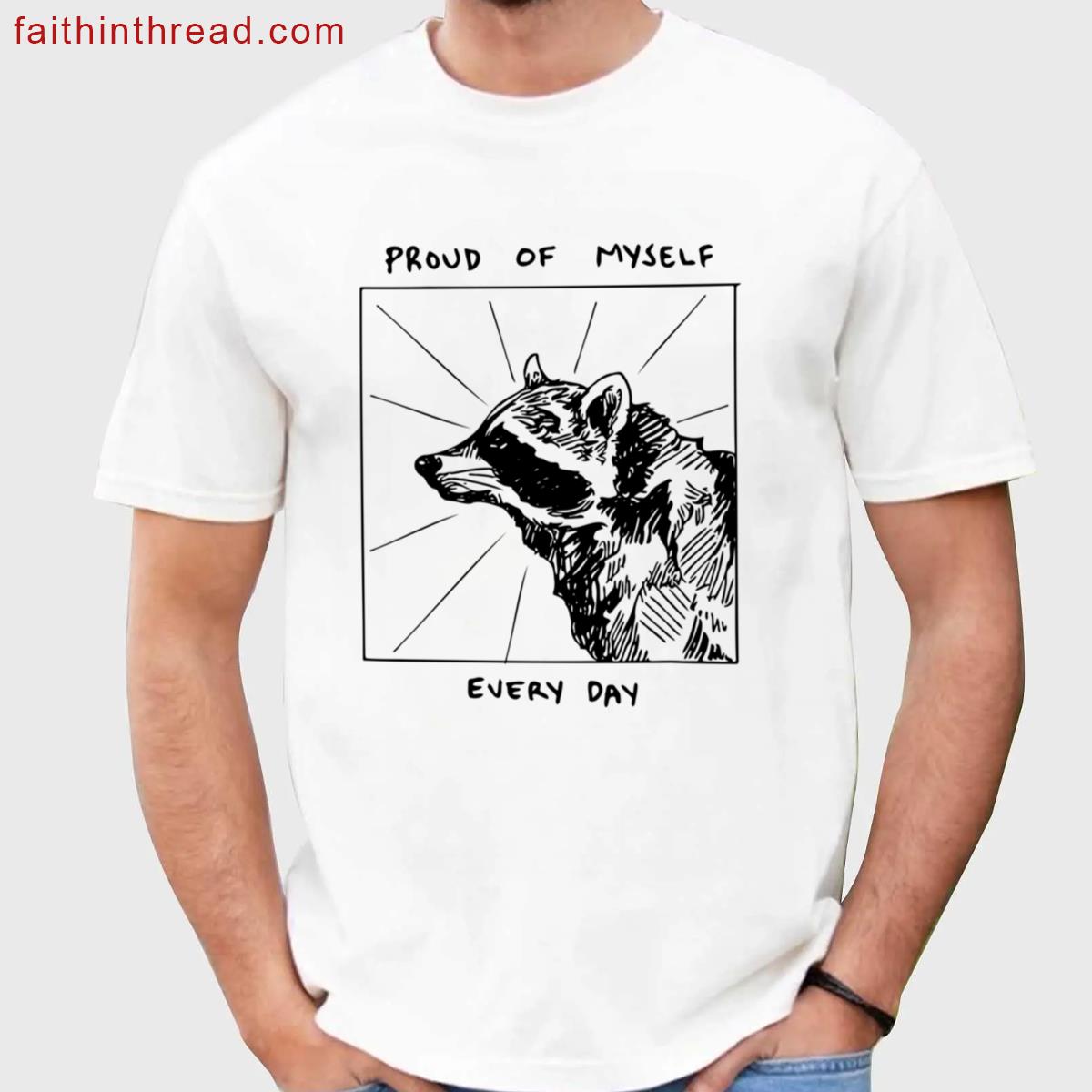 Proud Every Day Black Print Shirt