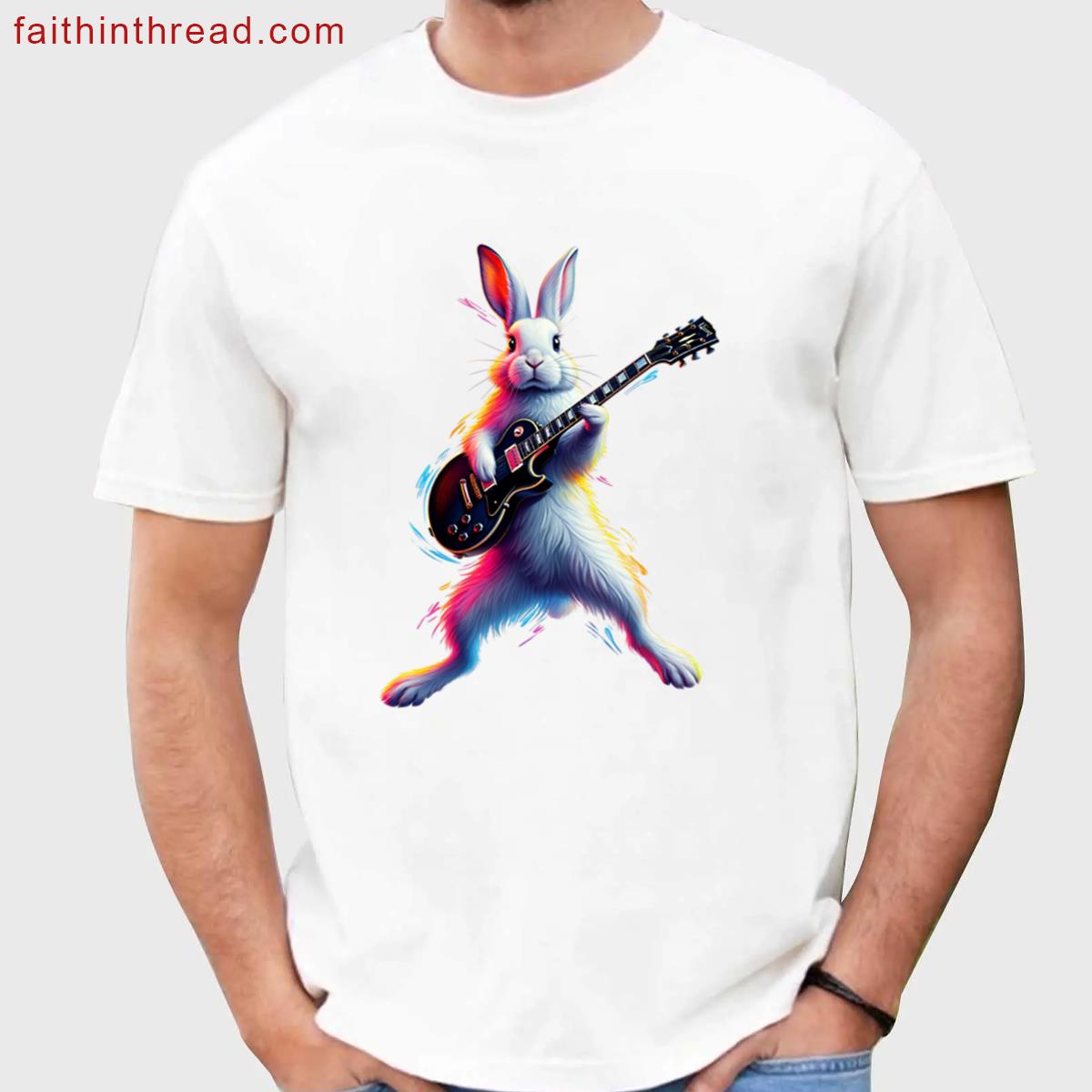 Rabbit On Guitar Shirt