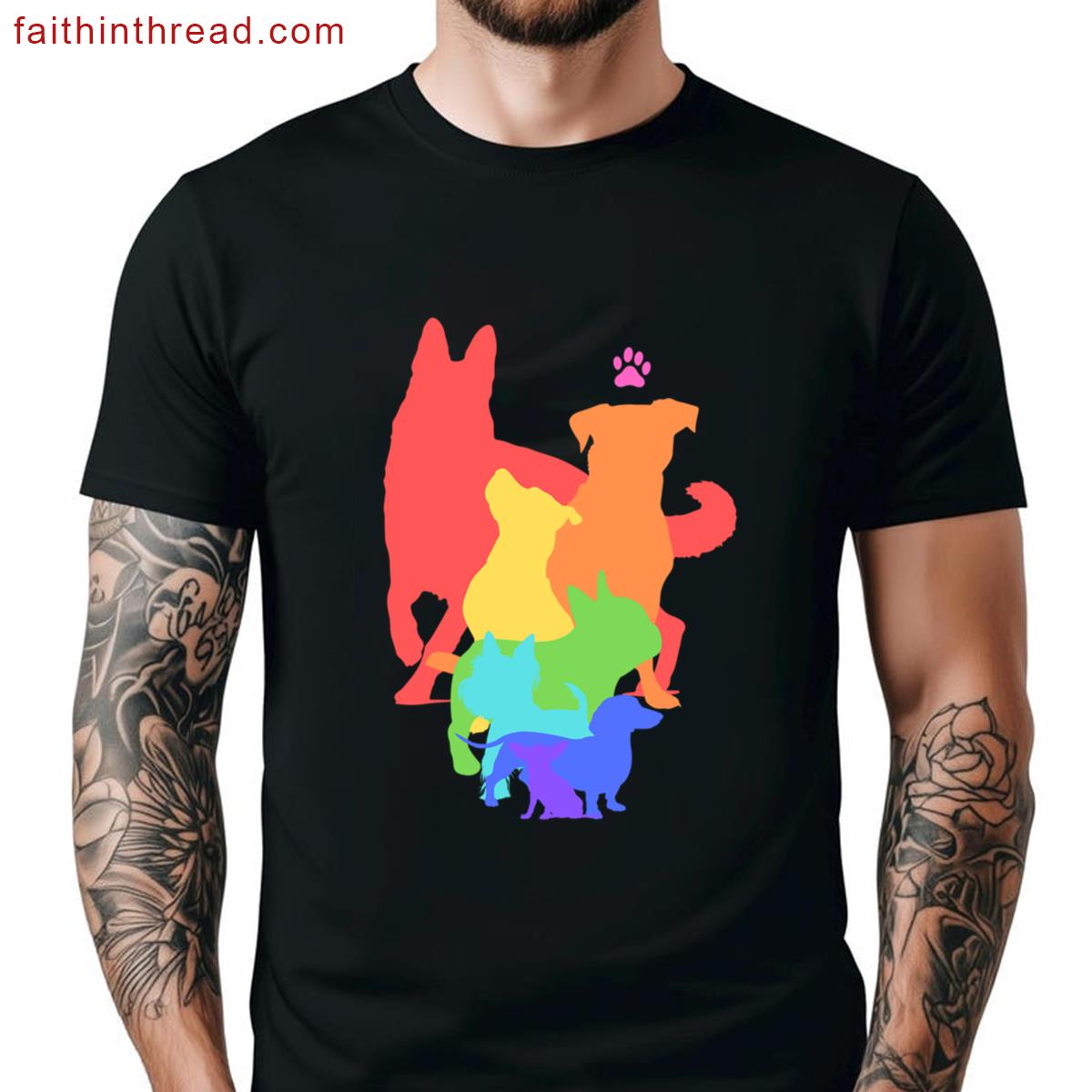 Rainbow Dogs Rainbows And Dogs Shirt