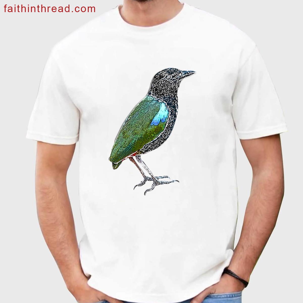 Rainbow Pitta White Alternate Design Shirt
