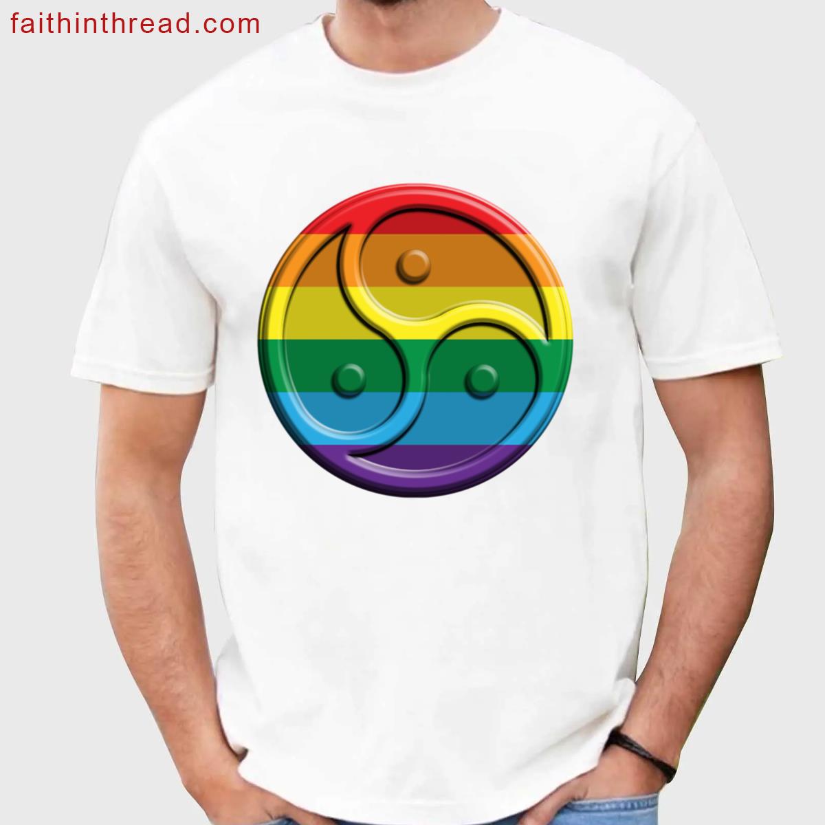 Rainbow Triskelion Active Shirt