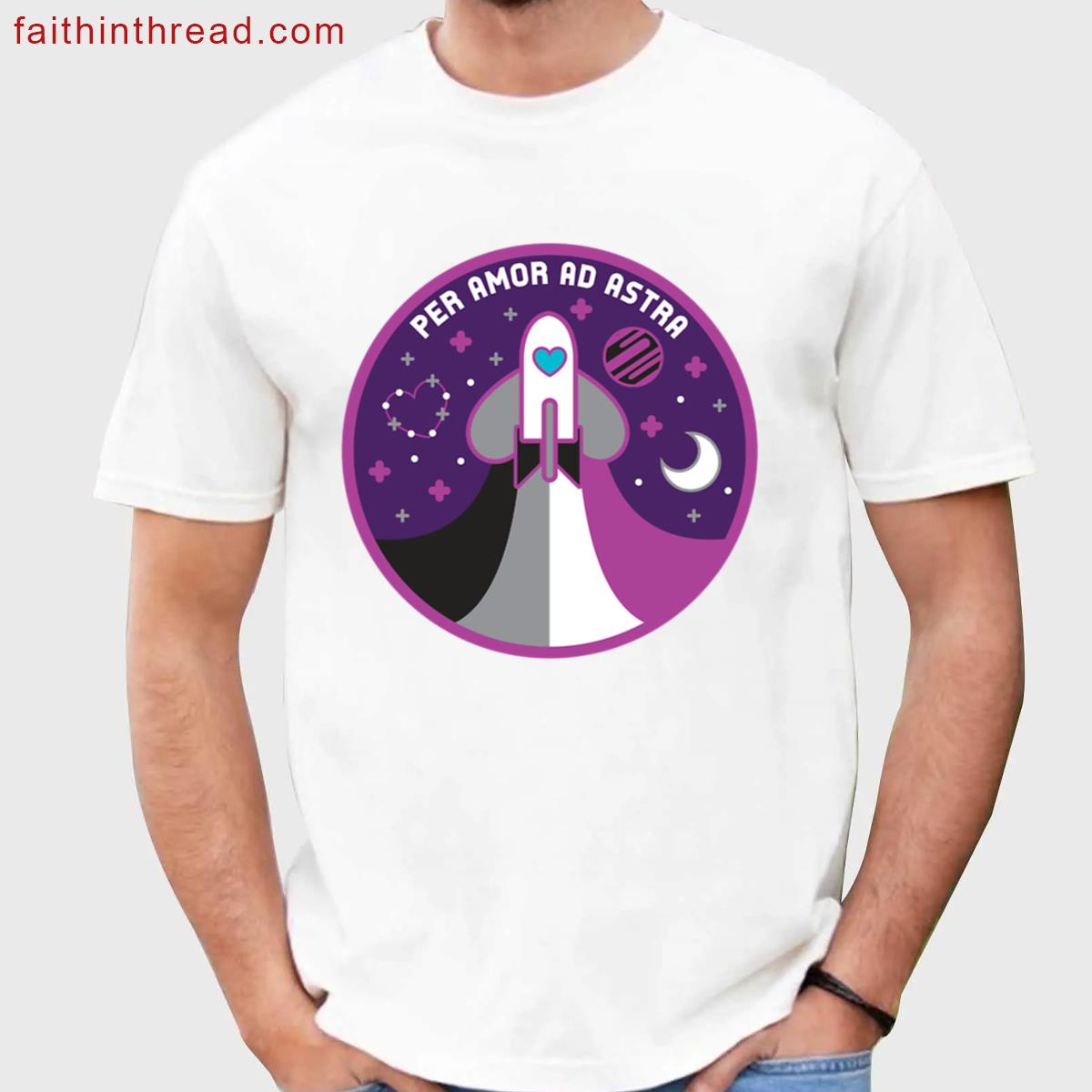Space Pride – Asexual Flag Shirt