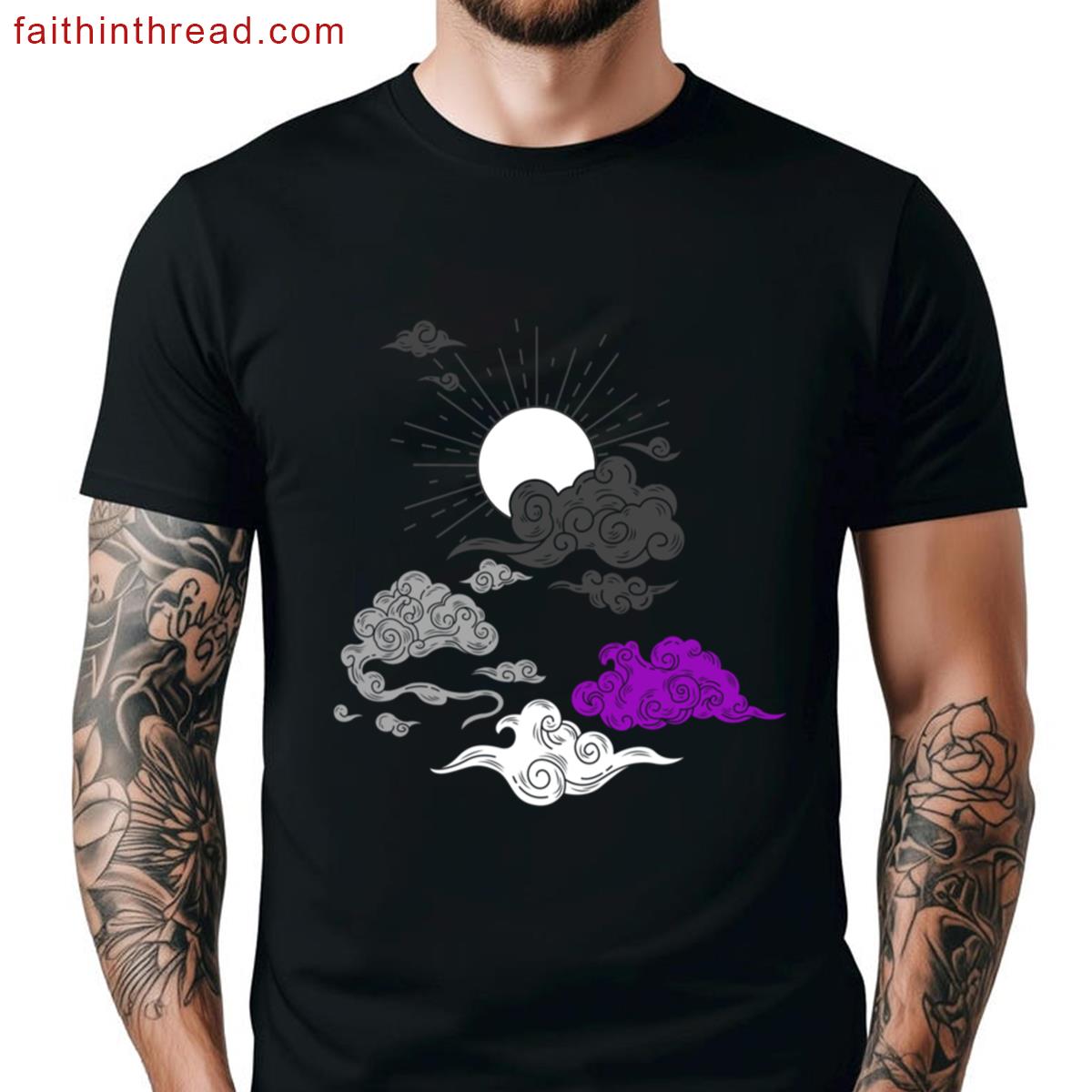 Sun And Clouds Ace Asexual Pride Shirt