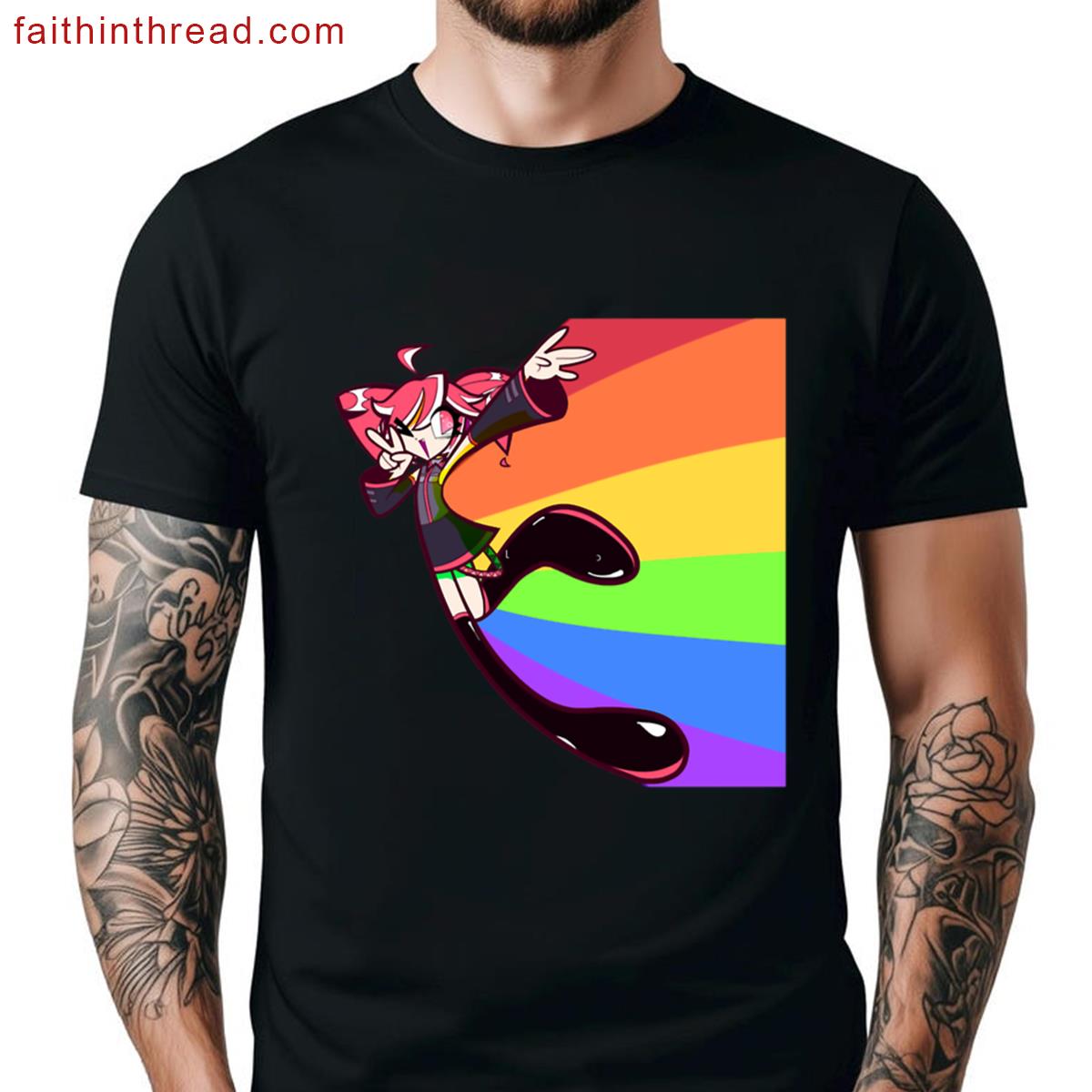 Teto Rainbow Oversized Shirt