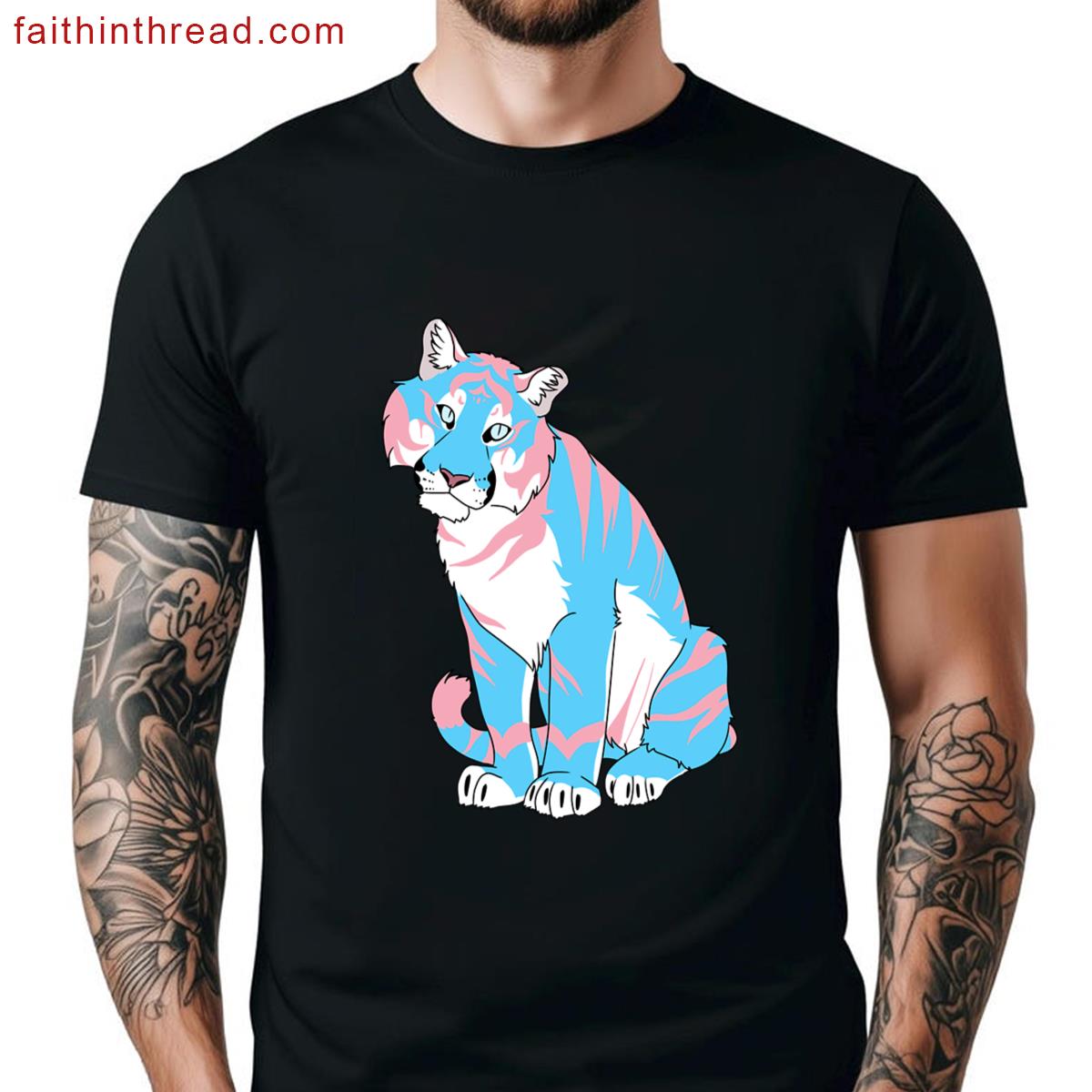 Transgender Pride Tiger Shirt