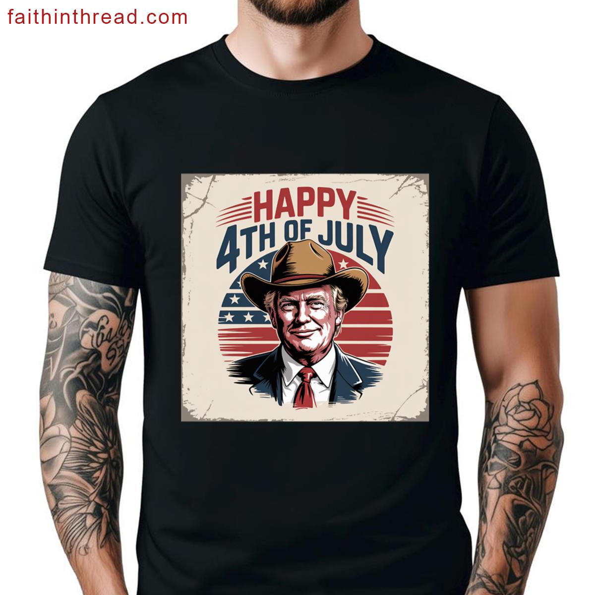 Trump 4th Of July Oversized Shirt