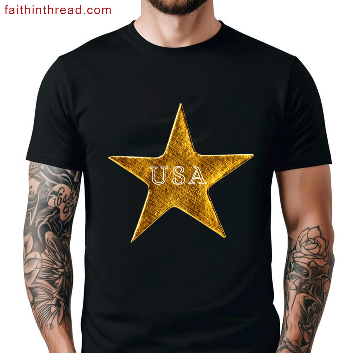 Usa Gold Star Shirt