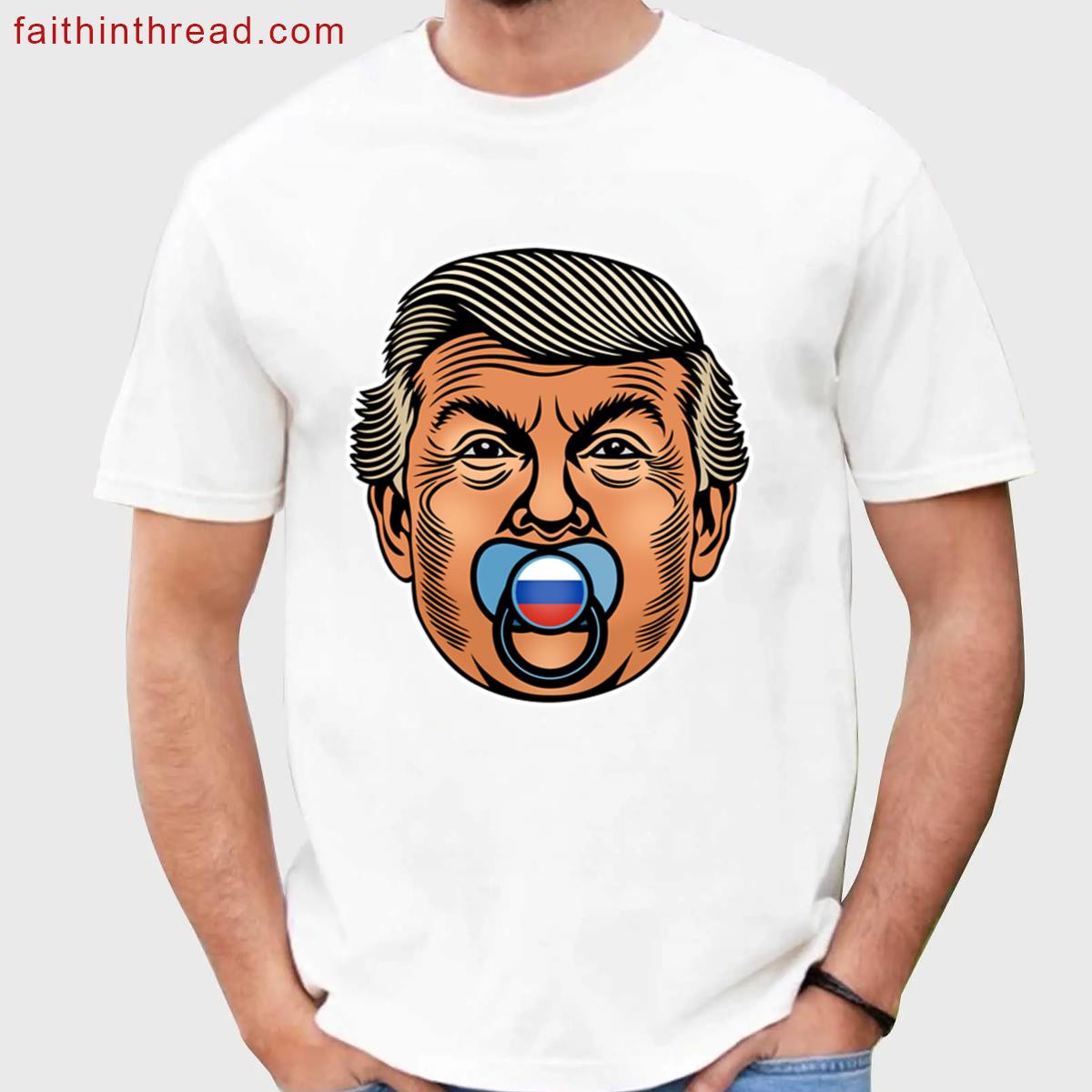 Usas President Trump With A Russian Pacifier Shirt